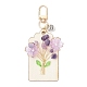 Подвесные украшения из цветочного натурального аметиста HJEW-JM03239-4