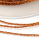 丸いメタリック糸  12プライ  チョコレート  1mm  約54.68ヤード（50m）/ロール MCOR-L001-1mm-10-2