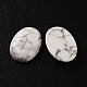 Ovales cabochons howlite synthétiques G-I171-22x30mm-06-2