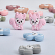 Globleland 20Pcs 10 Colors Squirrel Food Grade Eco-Friendly Silicone Beads SIL-GL0001-02-4