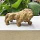 Figurine di leone curativo scolpite in rodocrosite naturale PW-WG35601-06-1