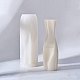 抽象的な花瓶の形の DIY シリコンキャンドル型  香りのよいキャンドル作りに  ホワイト  5.8x16.4cm SIMO-H014-01A-1