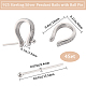 Beebeecraft 1 Box 4Pcs Necklace Clasp Sterling Silver Pendant Bails with Ball Pin U Shape Charm Bead Pendant Connector for Necklace Jewelry DIY Craft Making STER-BBC0001-92-2