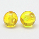 3 -hole perles rondes de citrine naturelle G-N0012-8mm-08B-1