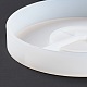 フラット ラウンド led アート ライト ディスプレイ ベース diy シリコーン金型  レジン型  UVレジン用  エポキシ樹脂工芸品作り  ホワイト  82.5x13mm DIY-C054-04-5