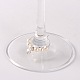 Imitation Acrylic Pearl Beads Wine Glass Charms AJEW-JO00024-01-2
