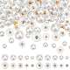 Wadorn 100 pièces 10 boutons à tige en résine imitation perle BUTT-WR0001-13-1