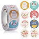 8 Patterns Easter Theme Paper Self Adhesive Rabbit Stickers Rolls PW-WG71405-05-1