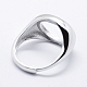 925 Sterling Silber Finger Ring Komponenten STER-G027-12P-2
