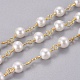 Cadenas de cuentas de perlas imitaion acrílicas hechas a mano CHC-K007-H02-1