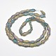 Frosted Electroplate Glass Fish Beads Strands EGLA-M001-D01-2