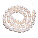 Fili di perle di perle d'acqua dolce coltivate naturali PEAR-N014-07H-2