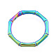 Chapado en iones (ip) 201 anillo de dedo de bambú de acero inoxidable para mujer RJEW-N038-130M-2