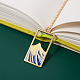 Cheriswelry 8 шт. 8 стильные закладки из цинкового сплава для чтения AJEW-CW0005-05-6