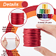 Pandahall elite 6 rollos 6 colores nylon rattail cordón satinado NWIR-PH0002-12-4