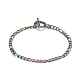Ion Plating(IP) Rainbow Color 304 Stainless Steel Chain Bracelets for Women or Men BJEW-A039-03MC-1