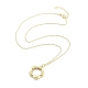 Ожерелья с подвесками из латуни с прозрачным кубическим цирконием NJEW-B101-03G-02-2