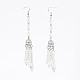 Perle perline di vetro ciondolano gli orecchini EJEW-JE02569-1