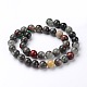 Natural African Bloodstone Beads Strands G-L383-06-12mm-2