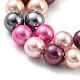 Brins de perles de coquillages naturels galvanisés SHEL-F008-03A-09-3
