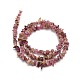 Natural Red Tourmaline Beads Strands G-P035-15-3