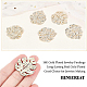 BENECREAT 10Pcs Real 18K Gold Plated Charm Monstera Leaf Brass Pendants Jewelry Findings with Textured for DIY Necklace Bracelet Jewelry Making KK-BC0009-07-3