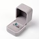 Square Velours Ring Jewelry Boxes OBOX-F002-31B-3