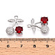 Латунные микро проложить кубического циркония подвески KK-T074-71P-02-3