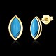 Trendy Brass Stud Earrings EJEW-BB21167-G-7