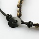 Fashion Gemstone Cord Beaded Bracelets BJEW-J054-08-3