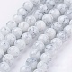 Spray Painted Glass Bead Strands GLAD-S075-8mm-65-1