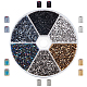 Pandahall elite 5400~6000 piezas 6 colores electrochapa 12/0 cuentas de semillas de vidrio SEED-PH0001-32-1