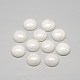 Natürliche weiße Jade Cabochons X-G-R416-10mm-11-1