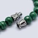 Natural Malachite Graduated Beaded Necklaces NJEW-F218-01A-3