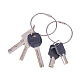 Pandahall Elite Schlüsselanhänger aus Edelstahl KEYC-PH0001-03-6