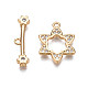 Brass Micro Pave Clear Cubic Zirconia Toggle Clasps KK-Q278-012-NF-3