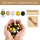 200Pcs Wooden Round Beads sgDIY-SZ0003-33A-6