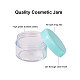 PandaHall Elite Elegant Plastic Cosmetic Facial Cream Jar MRMJ-PH0001-08-4