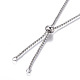 Adjustable 304 Stainless Steel Slider Necklaces MAK-L026-07A-P-2