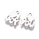 201 Stainless Steel Charms STAS-Q201-T080-1