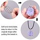 PandaHall Elite 24 pcs 30/25/15x25/20/14mm 3 Size Silver Iron Spiral Bead Cages Pendants with 24 pcs 17 inch Black Imitation Leather Cord Chain for Jewelry Making DIY-PH0019-12-5