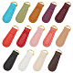 Etiquetas de tirador de cremallera de cuero de 14 color wadorn DIY-WR0002-24-1