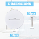 SUPERFINDINGS 18Pcs Wall Hole Cover Ceiling Cover Plate Flat Round Ceiling Cover Plate Circle Wallplate with 36pcs Screws to Cover Openings Above Ceilings or Walls FIND-FH0006-57-2