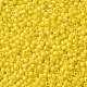TOHOラウンドシードビーズ  日本製シードビーズ  （402f）黄色の不透明なレインボーマット  11/0  2.2mm  穴：0.8mm  約1110個/10g X-SEED-TR11-0402F-2