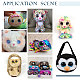 Pandahall elite 24 ensembles 6 couleurs yeux de poupée en plastique DOLL-PH0001-27-6