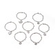 304 Stainless Steel Cable Chain Charm Bracelets BJEW-O169-07-1
