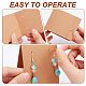100Pcs 3D Triangle Kraft Paper Earring Display Cards DIY-WH0430-007-3