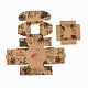 Прямоугольная складная креативная подарочная коробка из крафт-бумаги CON-B002-04D-02-2