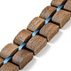 Bracciali con cinturino in legno per donna uomo BJEW-M306-01BL-03-2