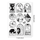 GLOBLELAND Mountains Landscape Boho Clear Stamps Window Landscape Scenery Silicone Clear Stamp Seals for DIY Scrapbooking Journals Decorative Cards Making Photo Album DIY-WH0167-57-0487-6